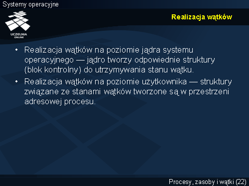 Realizacja wątków