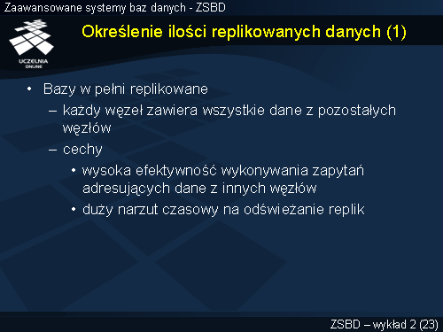 Określenie ilości replikowanych danych (1)