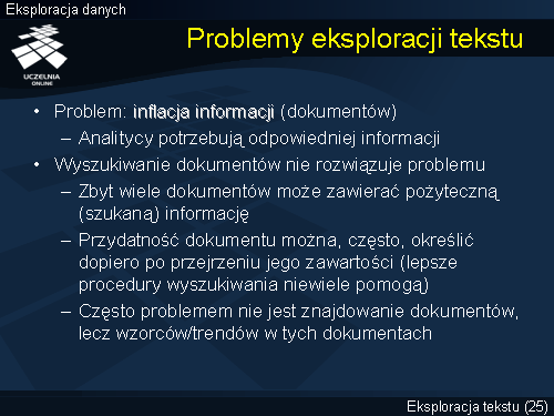 Problemy eksploracji tekstu