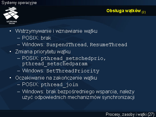 Obsługa wątków (2)