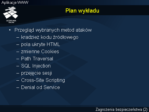 Plan wykładu