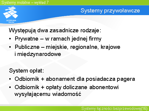 Systemy przywolawcze