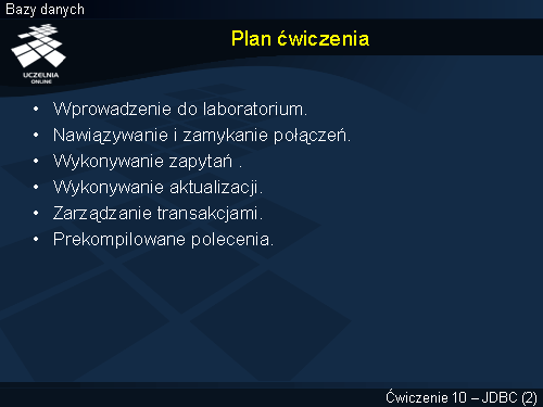 Plan ćwiczenia