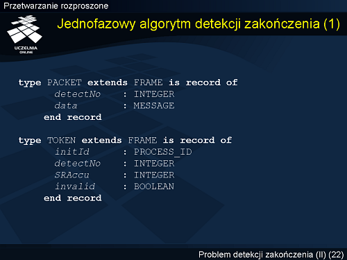 Jednofazowy algorytm detekcji zakończenia (1)