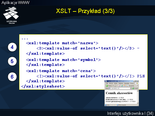 XSLT – Przykład (3/3)