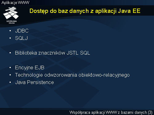 Dostęp do baz danych z aplikacji Java EE