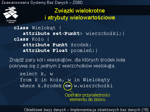 Związki wielokrotne i atrybuty wielowartościowe