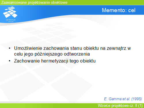 Memento: cel