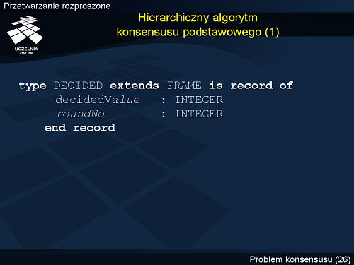 Hierarchiczny algorytm konsensusu podstawowego (1)