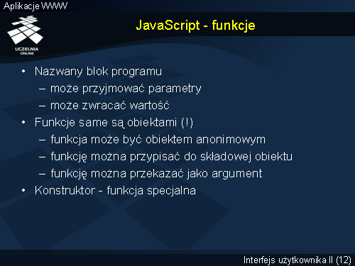 JavaScript - funkcje