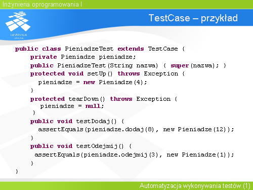 TestCase – przykład(1)