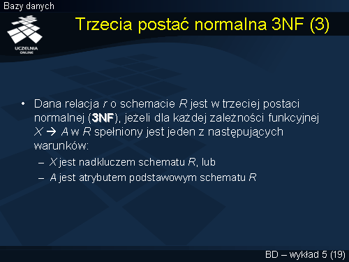 Trzecia postać normalna 3NF (3)