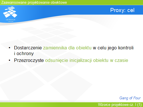 Proxy: cel