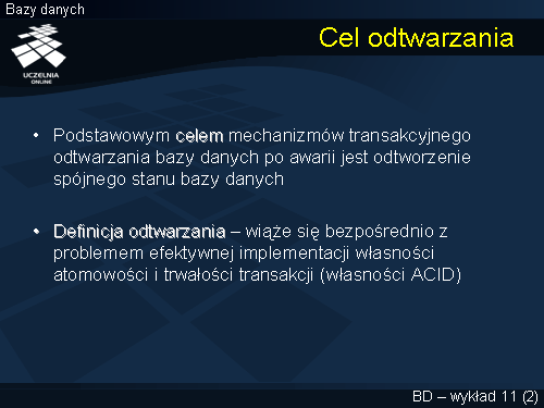 Cel odtwarzania