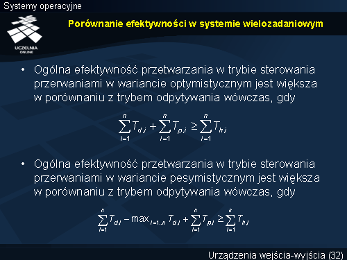 Porównanie efektywności w systemie wielozadaniowym