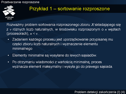 Przykład 1 – sortowanie rozproszone