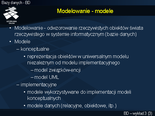 Modelowanie - modele
