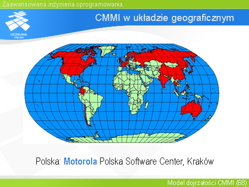 CMMI w układzie geograficznym