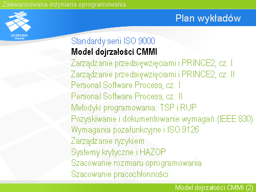 Plan wykładów