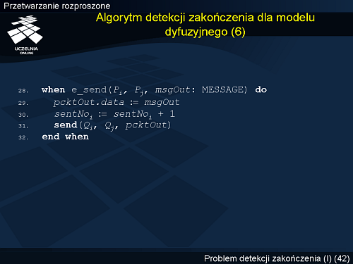Algorytm detekcji zakończenia dla dyfuzyjnego modelu przetwarzania (6)