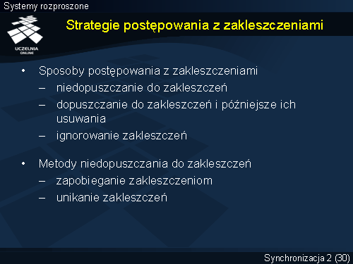 Strategie postępowania z zakleszczeniami