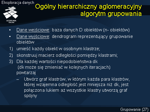 Ogólny hierarchiczny aglomeracyjny algorytm grupowania