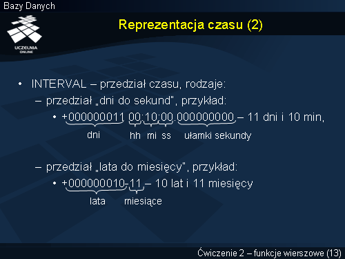 Reprezentacja czasu (2)