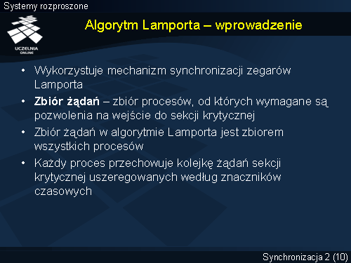 Algorytm Lamporta – wprowadzenie