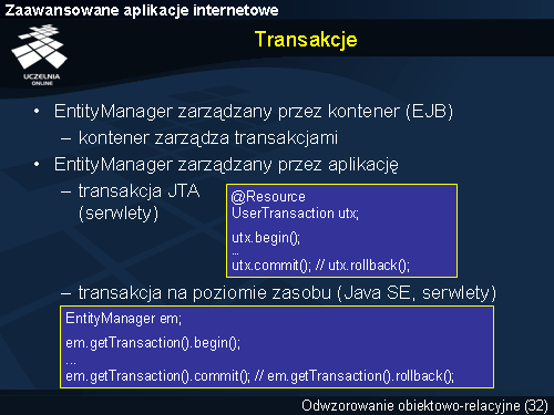 Transakcje