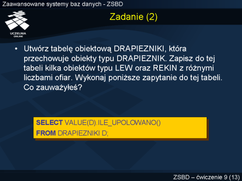 Zadanie (2)