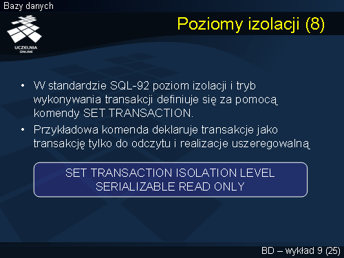 Poziomy izolacji (8)