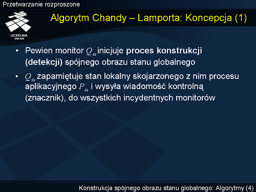 Algorytm Chandy – Lamporta: Koncepcja (1)