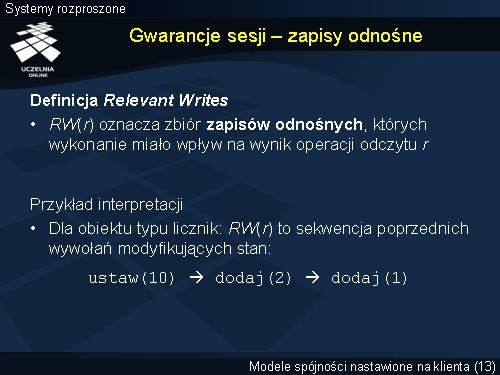 Gwarancje sesji – zapisy odnośne