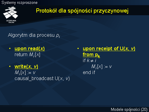 Protokół dla spójności przyczynowej