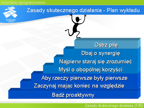 Zasady skutecznego działania - Plan wykładu