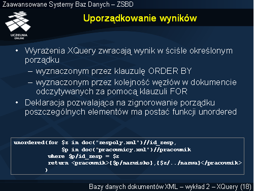 Uporządkowanie wyników