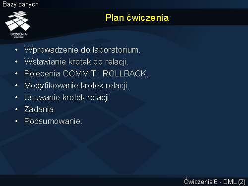 Plan ćwiczenia