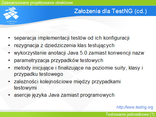 Testy z użyciem TestNG