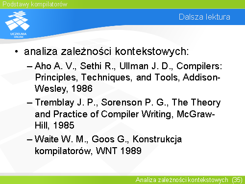 Dalsza lektura