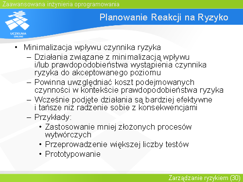 Planowanie Reakcji na Ryzyko(3)