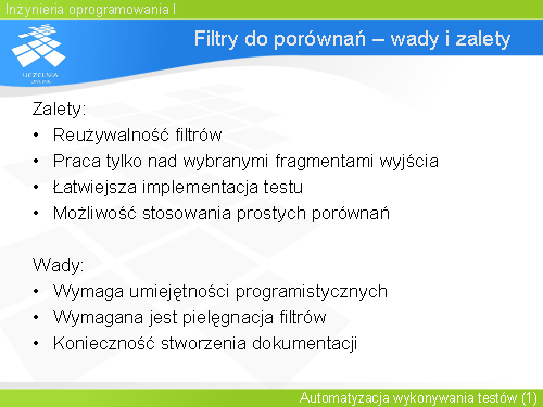 Filtry do porównań – wady i zalety
