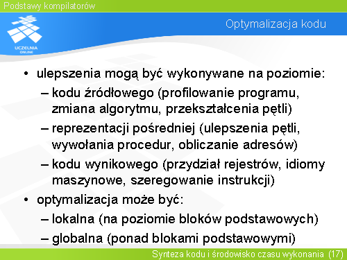 Optymalizacja kodu(1)