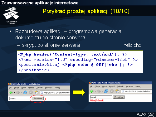 Przykład prostej aplikacji (10/10)