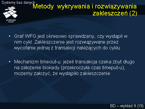 Metody wykrywania i rozwiązywania zakleszczeń (2)