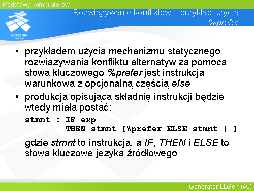 Rozwiązywanie konfliktów – przykład użycia %prefer