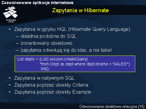 Zapytania w Hibernate