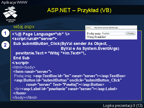 ASP.NET – Przykład (VB)