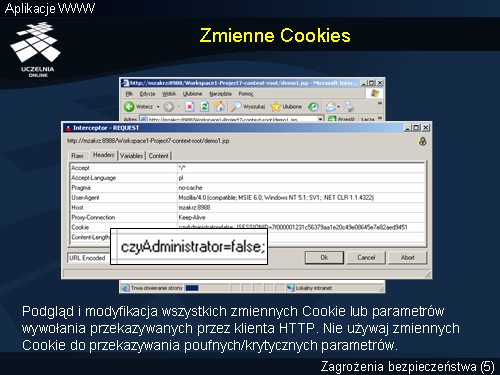 Zmienne Cookies