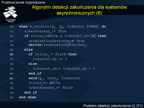 Algorytm detekcji zakończenia dla systemów asynchronicznych (6)
