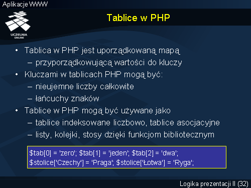 Tablice w PHP